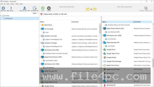 The configuration panel for defining watched directories and setting up automatic file triggers.